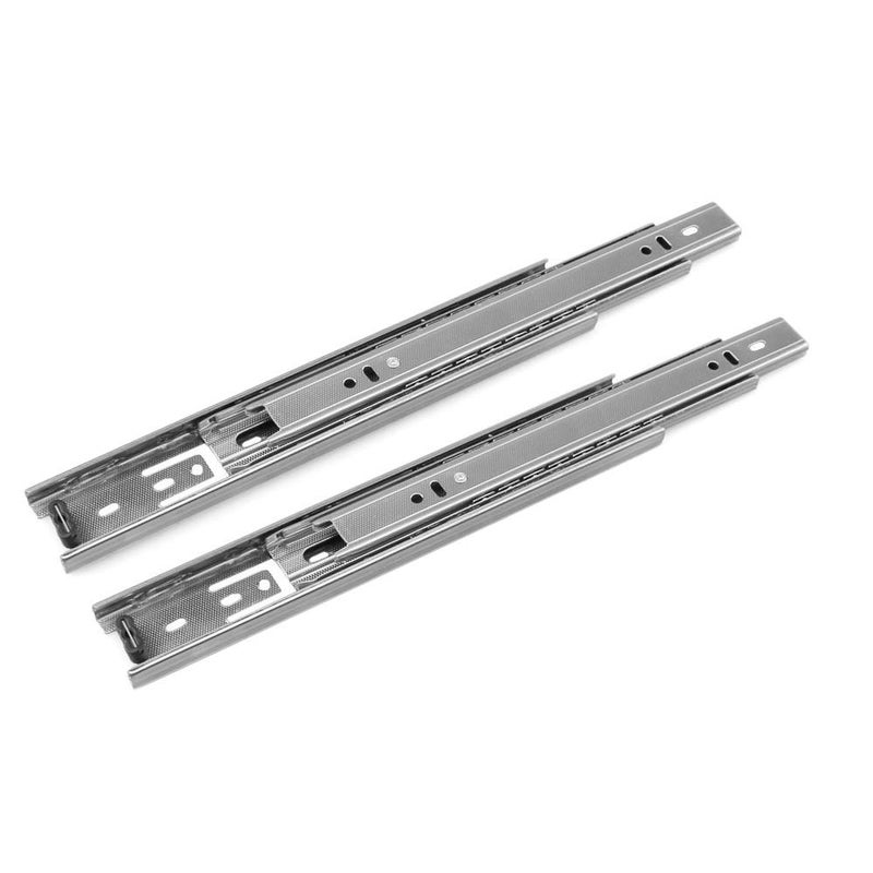 URBEST Drawer Slides, URBEST 10 Inch Full Extension 3 Section Ball Bearing Side Mounted Drawer Slider for Cabinet Kitchen (10-Inch) - Image 1